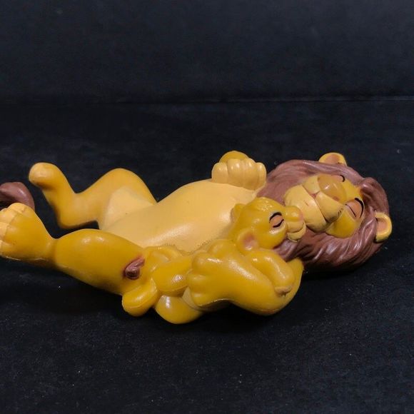 Disney Lion King cake topper Mufasa baby Simba plastic pvc toy collectible - Picture 3 of 10